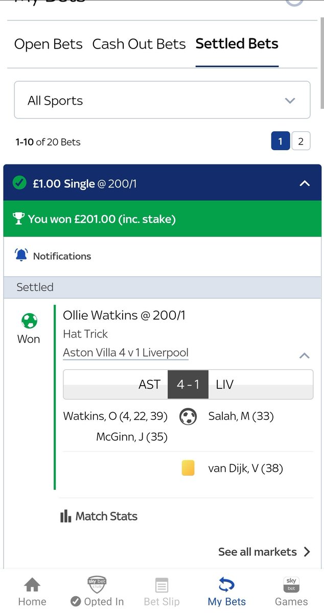 Reclaiming the betting king crown as of today