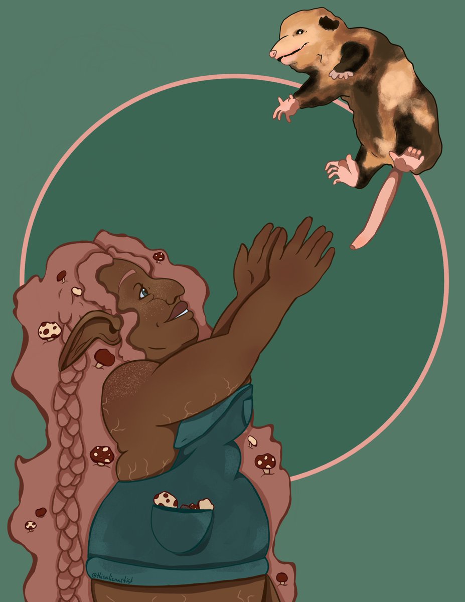 thisalienartist's tweet photo. Moonshine Cybin, possum momma and fungal queen

@eaxford #NADDPod https://t.co/RxBnHpKVZy