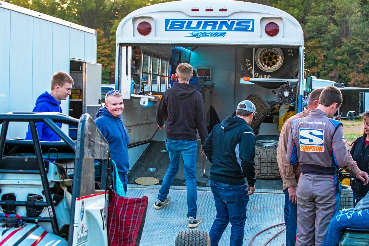 Burns Racing travels to the track in style with this converted school bus sprint car hauler. <a href="/HarleyyBurns/">Harley Burns</a> <a href="/GasCitySpeedway/">Gas City I-69 Speedway</a>