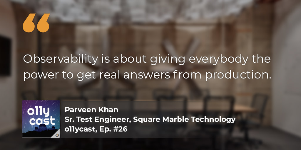 Heavybit (@heavybit) on Twitter photo In episode 26 of <a href="/o11ycast/">o11ycast: the observability podcast</a>, special guest <a href="/Parveen_Khan10/">Parveen Khan🚢</a> of Square Marble Technology shares insights on test engineering, the longterm impact of good instrumentation, and how she's guiding her team toward #observability. bit.ly/30gmd2E In episode 26 of <a href="/o11ycast/">o11ycast: the observability podcast</a>, special guest <a href="/Parveen_Khan10/">Parveen Khan🚢</a> of Square Marble Technology shares insights on test engineering, the longterm impact of good instrumentation, and how she's guiding her team toward #observability. bit.ly/30gmd2E