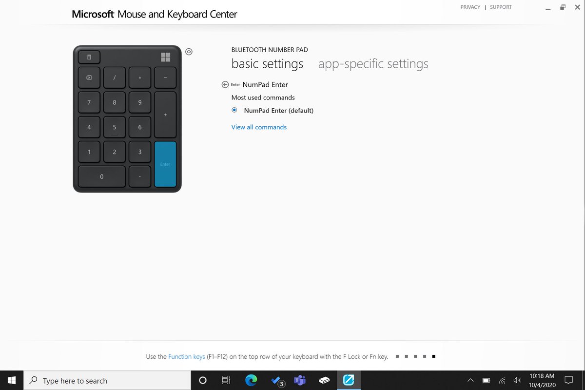 microsoft mouse and keyboard center.