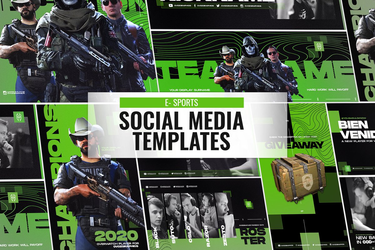 ovozgraphics's tweet photo. These E - Sports Social Media Template is now Live!

https://t.co/r7omRUDZkW
https://t.co/IaHqMPrp2D

@rtsmallstreams
@GamerGalsRT
@Stream_Culture_
@sme_rt
@BlazedRTs
@LaZy_RTs
@Turbo_RTs
@FearRTs https://t.co/56QkEjyyFa