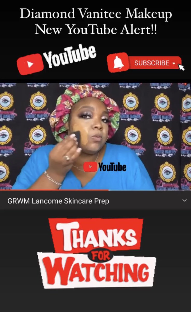 DiamondVanitee's tweet photo. New YouTube tutorial up featuring @lancomeofficial
Are you subscribed to Diamond Vanitee Makeup??
https://t.co/REdAQVBuuS
#youtube #youtuber #youtubevideos #youtubechannel #subscribe #subscribetomychannel #newtutorial #makeuptutorial #makeup #skincare #skincareroutine https://t.co/wGPoiwa1c5