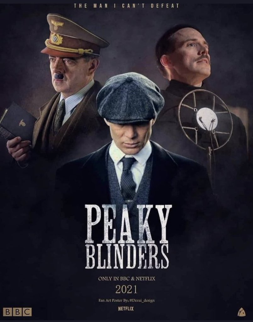 matbruzzone's tweet photo. Que el 2021 llegue ya! Mr.Bean actuando de Hitler en #PeakyBlinders? GOOOOD https://t.co/HiPRAuMVNW