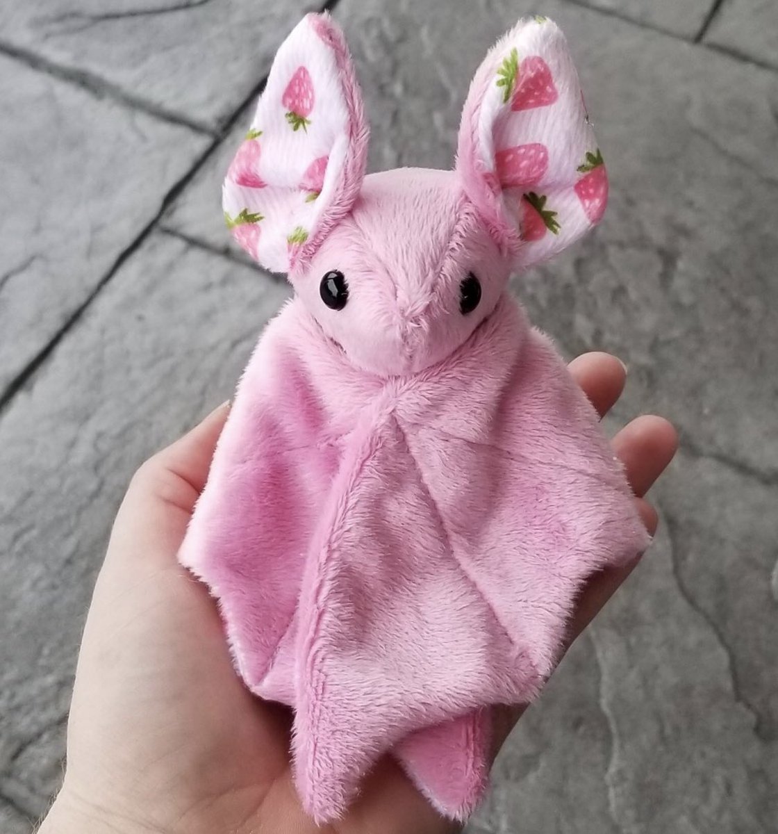 pink bat stuffed animal