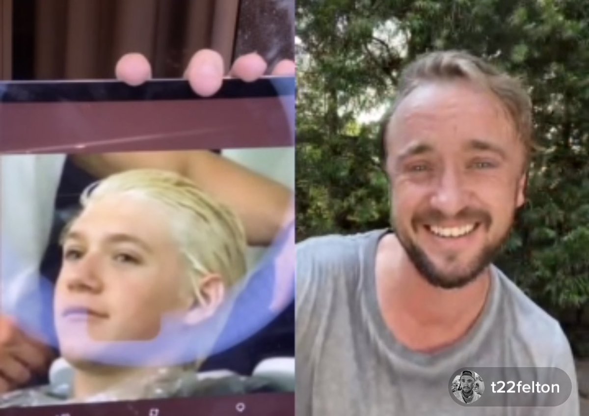 Toms reaction to the Draco stunt double