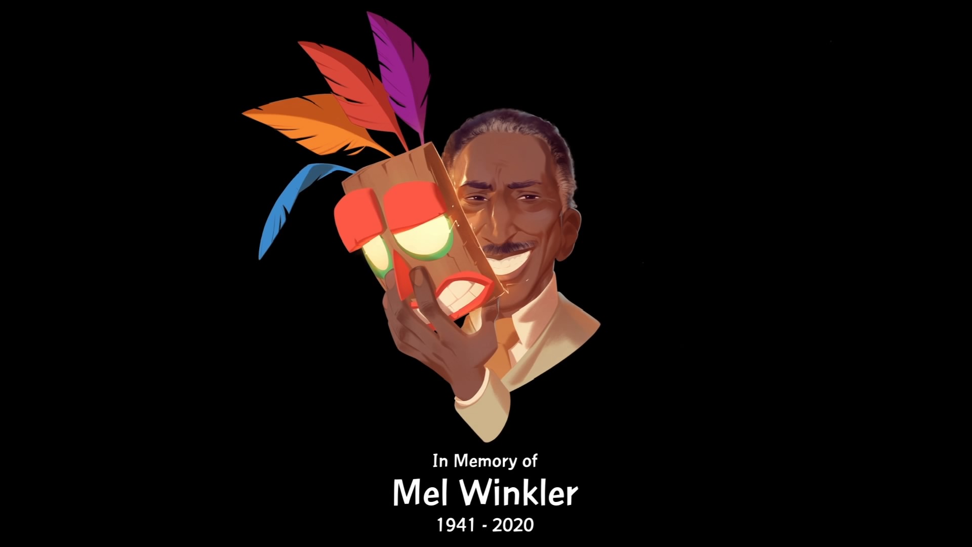 Más Consolas a Twitter: "#CrashBandicoot4 incluye un homenaje a Mel Winkler, la voz original de Aku Aku, fallecido en junio pasado. Detallazo… "