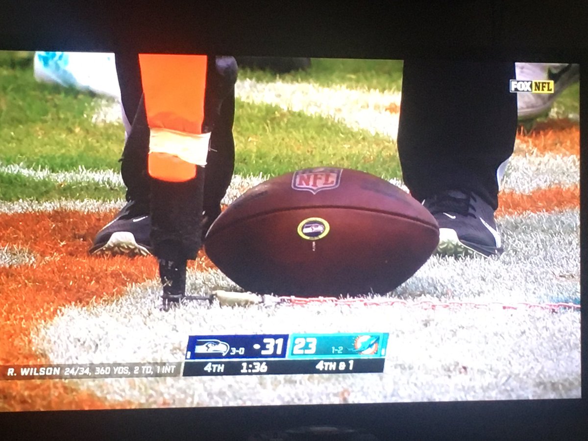 Ummm? First down? Must be camera angle.