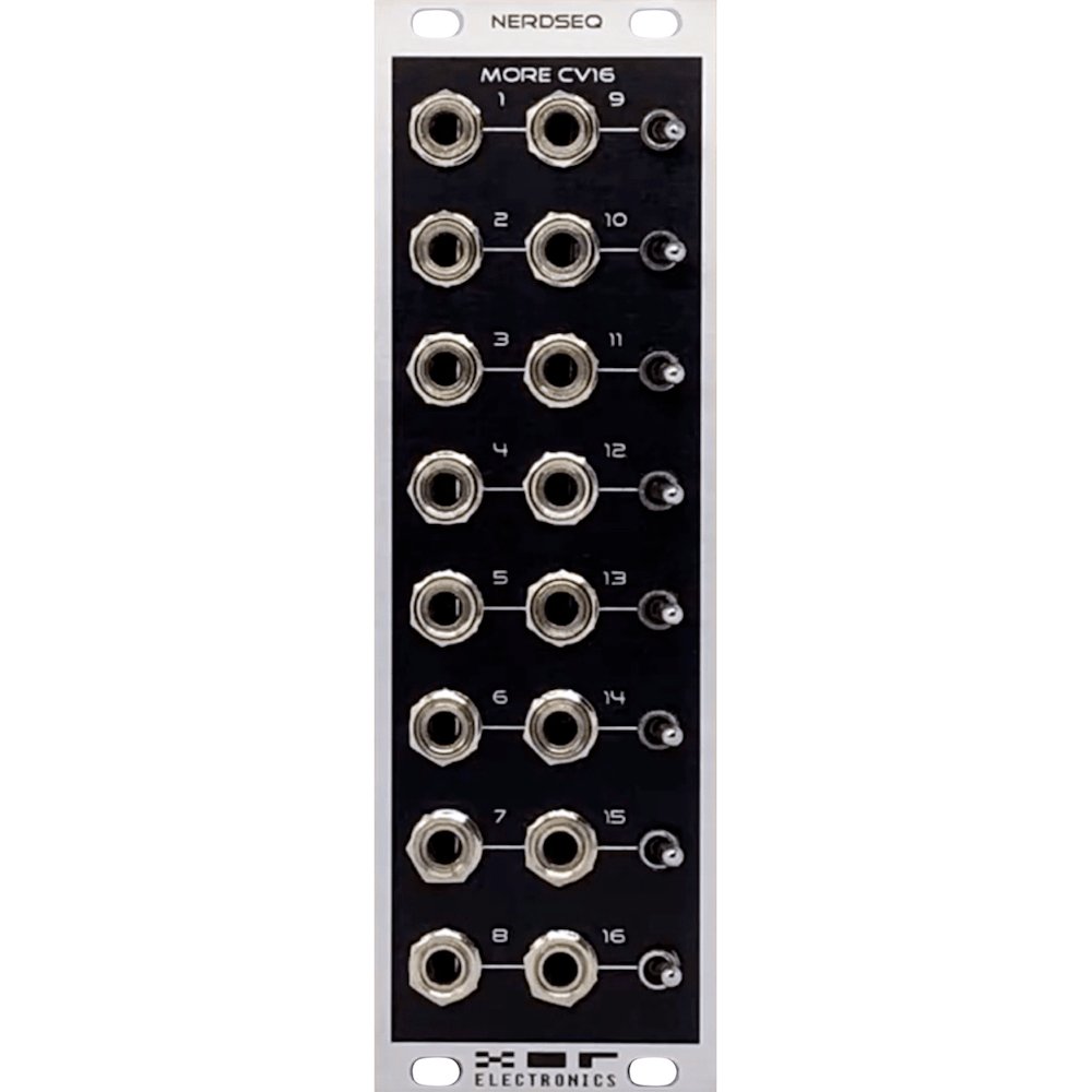 MatttechModular's tweet photo. The wonderful NERDSEQ advanced tracker sequencer from XOR Electronics, plus its CV16 & MORE TRIGGER 16 Expanders are now available to order via our site (MIDI I/O Expander available on request).
In Black, Grey & Black/Grey panels https://t.co/7ZnkppXhfd #NerdSeq #XorElectronics https://t.co/GaGUzRcSPZ