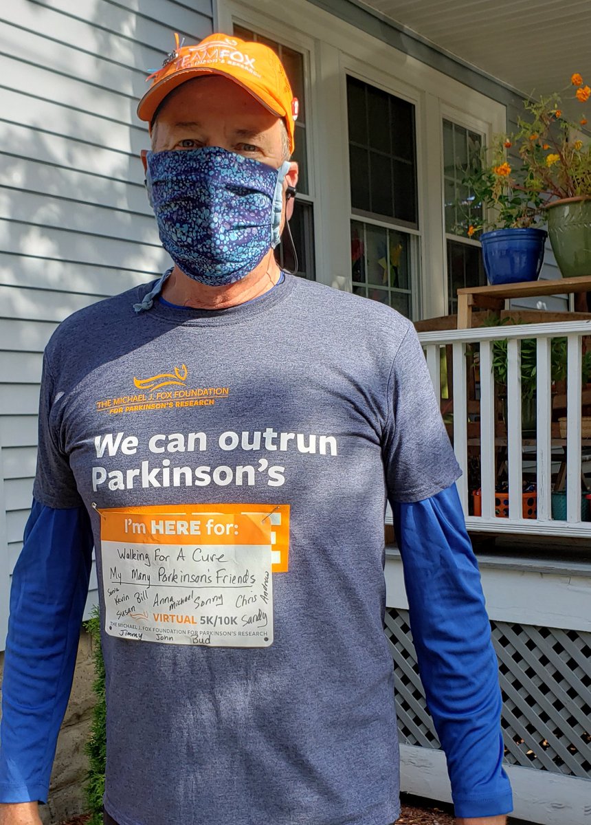 Thrilled to add my effort to all those who participated in The Michael J Fox Foundation's Virtual 5K. Thank you everyone for making this event so successful and support our search for a Parkinson’s cure.#OutrunPDHERE @michaeljfoxfoundation