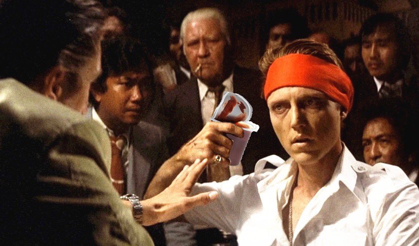 Hairlesswalrus's tweet photo. My favorite scene from #DeerHunter ‘Bobby trying to stop Chris from eating all the chocolate pudding’ https://t.co/aQSsVdsKRR