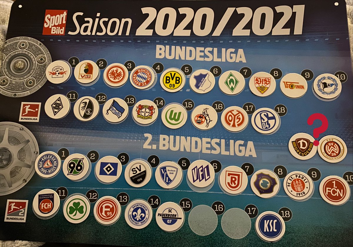 _acidannie's tweet photo. @zwwdf grade mal tabelle gemacht; mit der magnettabelle von der aktuellen sport bild .. irgendwas ist da komisch in der 2. liga 🧐🧐
#Bundesliga #sportbildtabelle https://t.co/AkAoK3XY3i