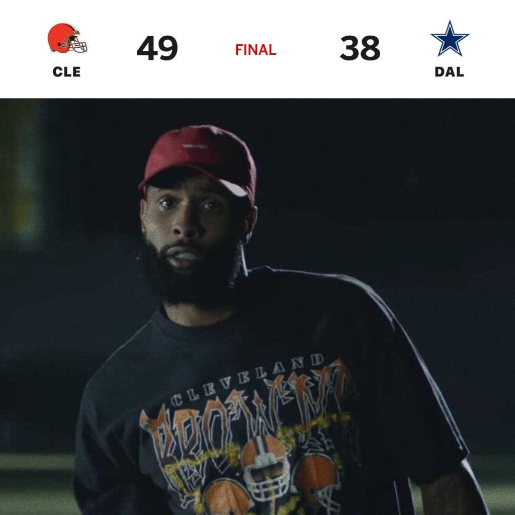 espn's tweet photo. Browns win a thriller in Dallas 🔥 https://t.co/A9sPOUa7dk