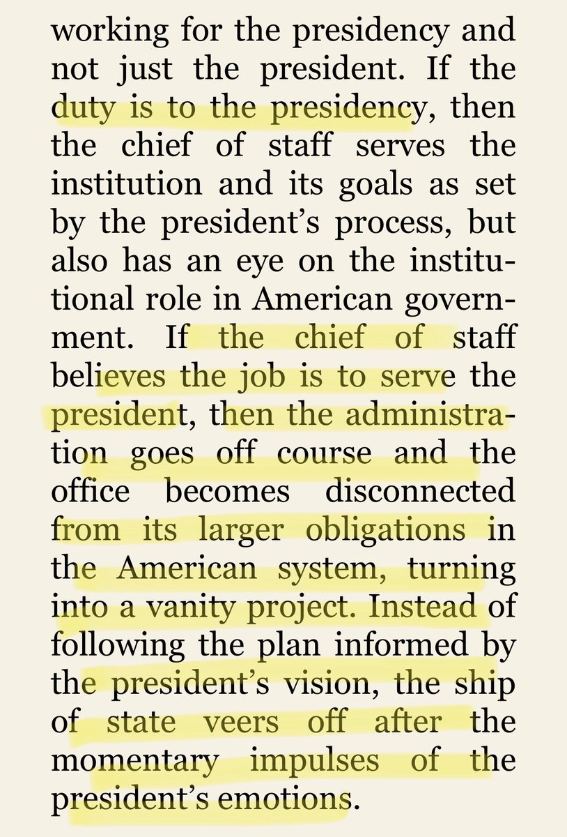 It further weakens our country and the institution of the presidency, for which Trump and his advisors are stewards not owners. Two relevant excerpts from  @jdickerson’s “The Hardest Job in the World” come to mind. Damage can be lasting.