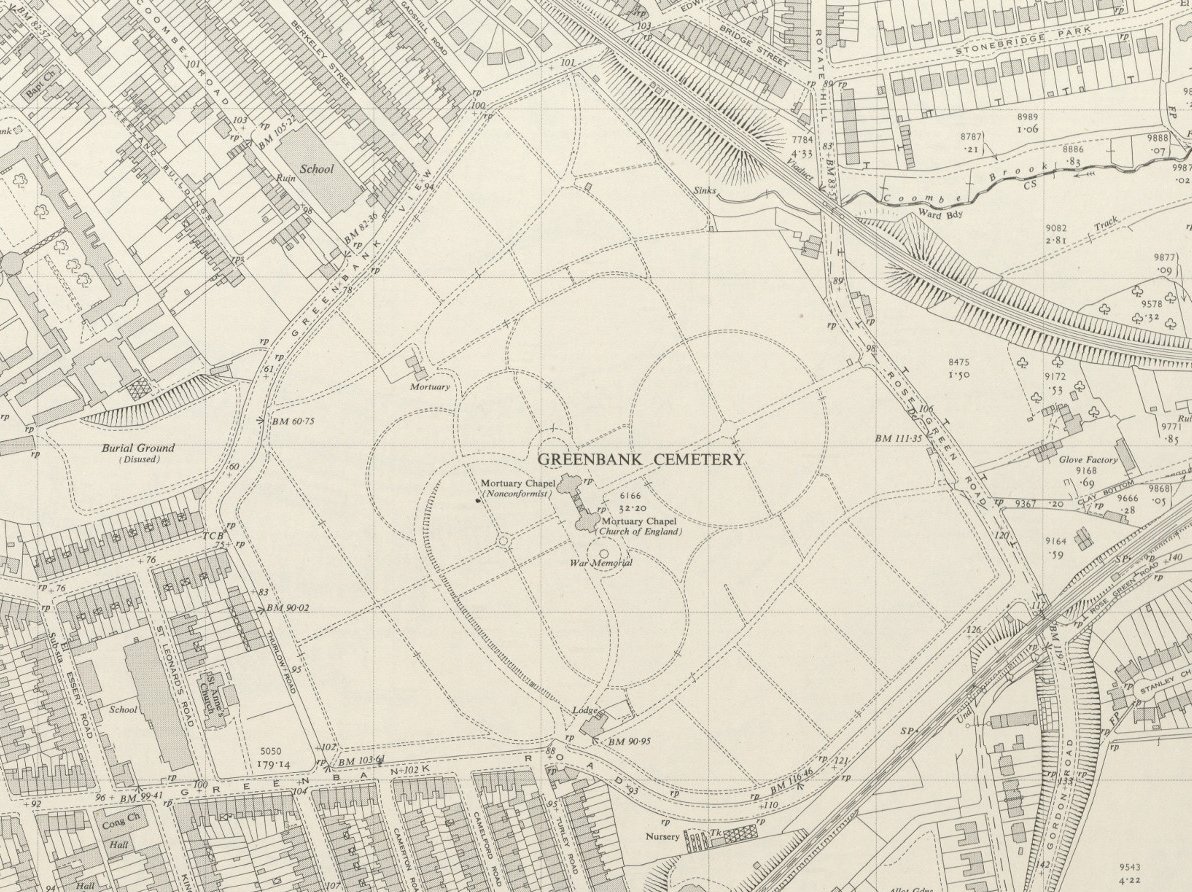 Went for a wander around Greenbank Cemetery today and saw the sign saying "Opened 1871, Enlarged 1880" and not for the first time I wondered which bits are the enlarged bits. So here is: three phases in the life of Greenbank