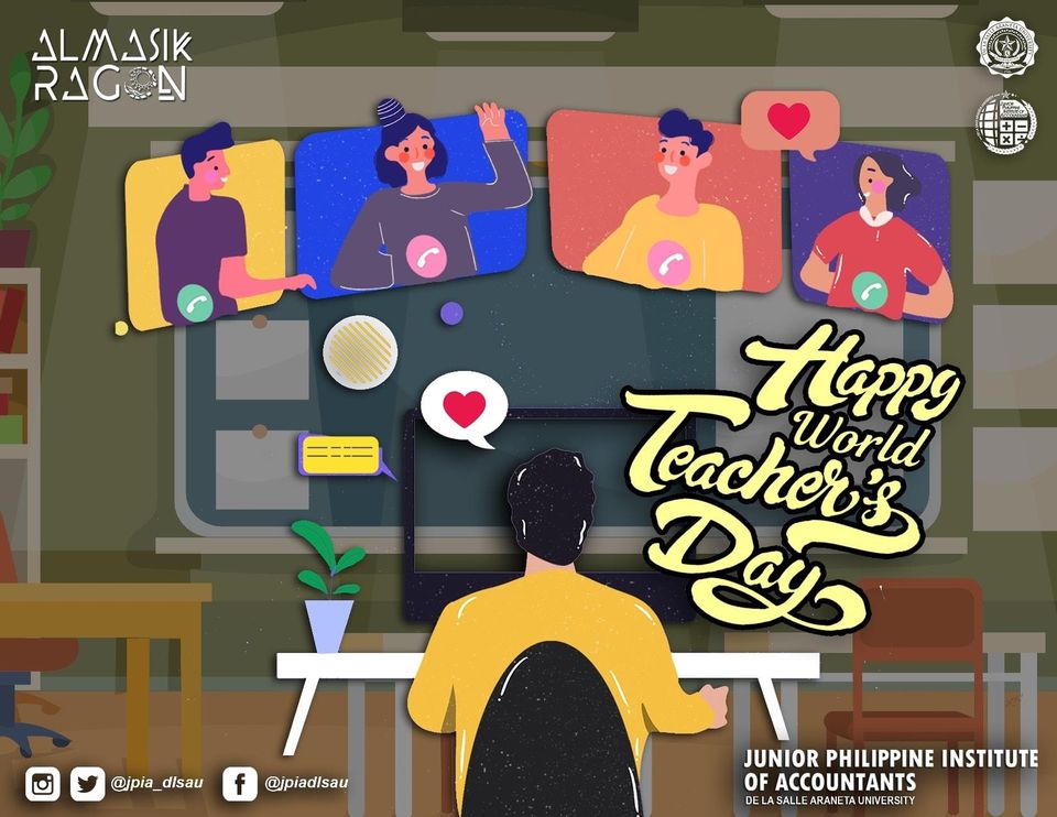 jpia_dlsau's tweet photo. Today is a day to remember and thank our second parents for all the hard works and sacrifices they've done for our development.
Ma'am, Sir, Doc, Itay, Inay,
Happy Teachers’ Day! We owe you a big part of who we are today.💚
#HAPPYTEACHERSDAY2020
#ANIMO
#JPIADLSAU
#ALMASIKRAGON https://t.co/9LJPYNwcuo