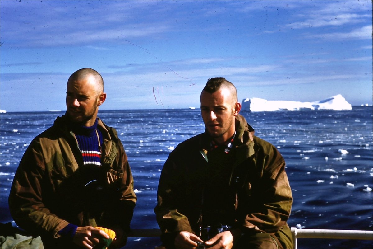 On the way to Antarctica George said he got seasick, then got sick of icebergs.