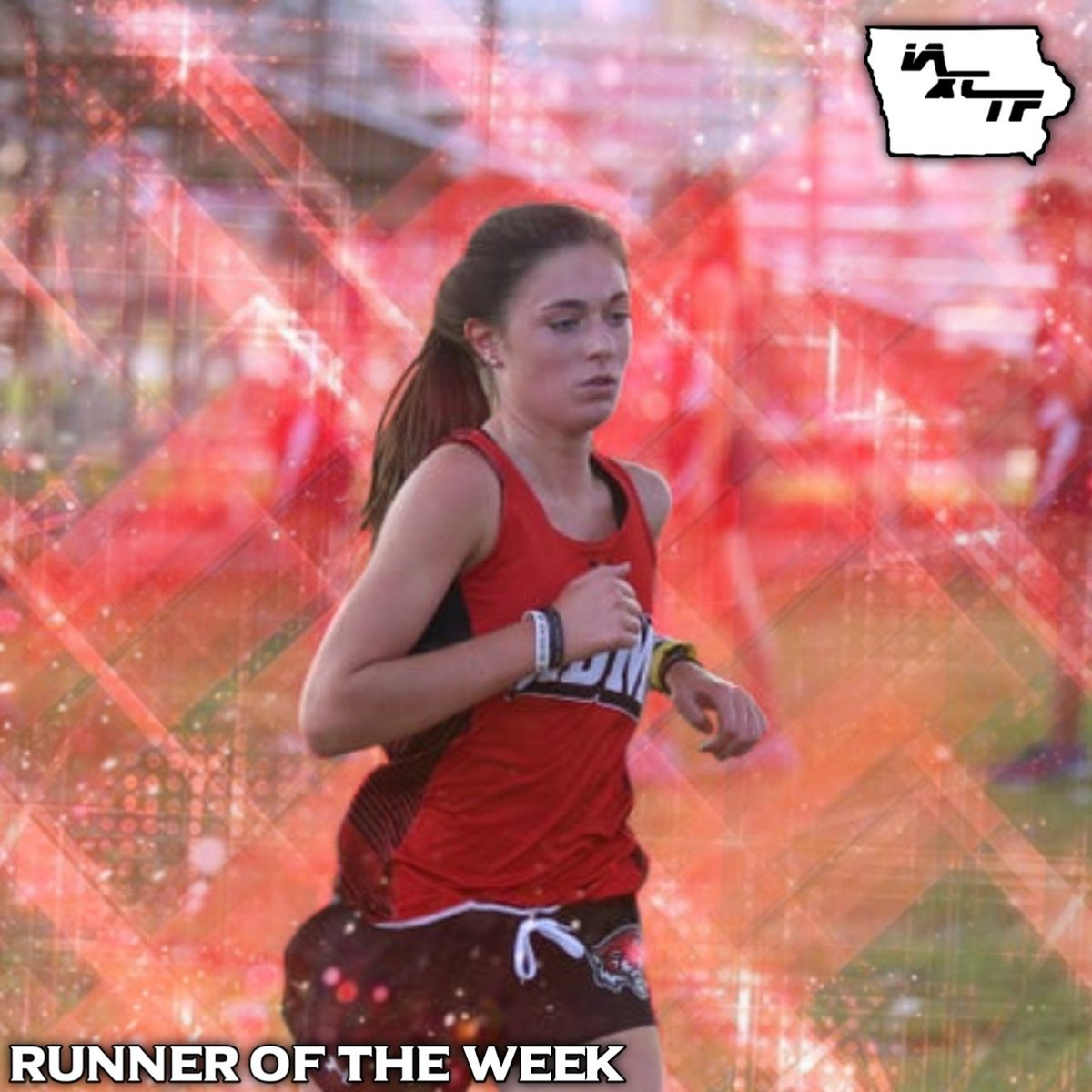 Last week's IAXCTF Girls Runner of the Week Award goes to ADM's Geneva Timmerman! The senior ran a 19:23 at the ADM Invitational to win the race by nearly two minutes!