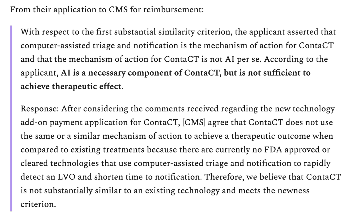 7/ Workflow is so important that CMS agreed that a workflow could be considered to have a therapeutic effect. Everyone is like "software is a drug" when the whole time it was "collaboration software is a drug" lmaoWorkflow is more important than tech!!!!