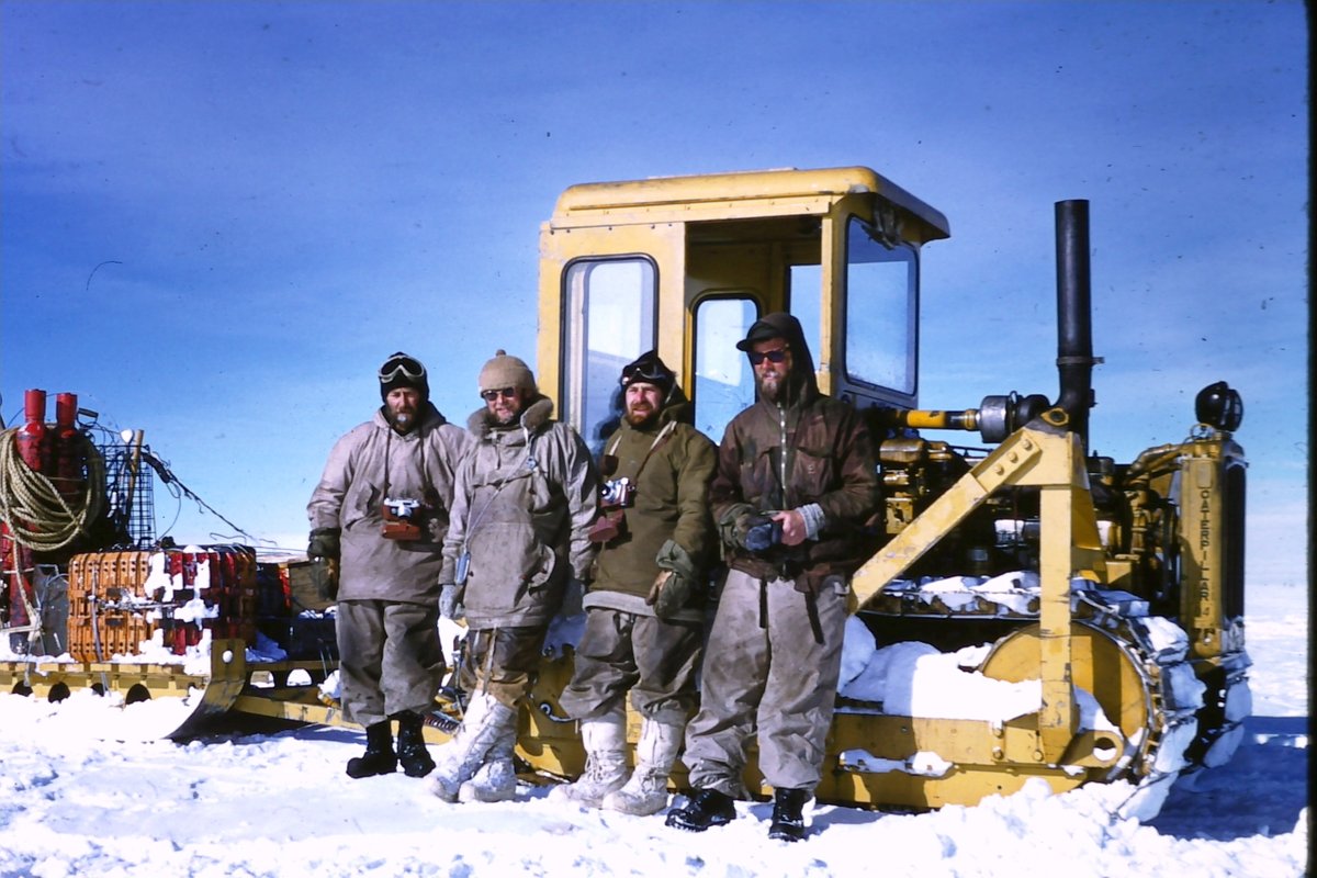 But there was lots of real work that went on as well. In the latest episode of  #RNOffTrack on  @RadioNational, George tells the story of trying to bring home a tractor train that was 300 miles away from the base.