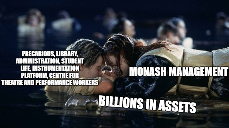 CasualsMonash's tweet photo. Whatever happened to "you jump, I jump?"
The 2020 Australian higher ed Titanic remake SUCKS. That door is big enough for everybody! 0/10 would not recommend, watch the disintegrations in Avengers Endgame instead
#SaveOurCTP #saveMonashInstrumentationFacility #SaveHigherEdJobs https://t.co/kHZoPc7z2A