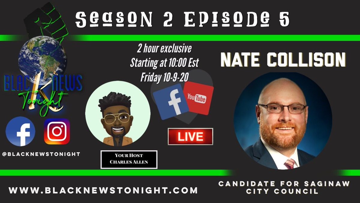 Really Thrilled about Friday’s show! 
#BlackMedia #SaginawMichigan