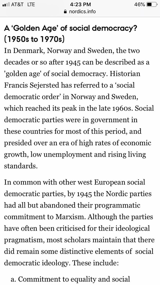 7. Their periods of social democratic reforms, and their social democratic golden age were ALSO the same as everyone else’s—rising from post WWI to Great Depression, and lasting until about 72 before Neoliberalism Ser In
