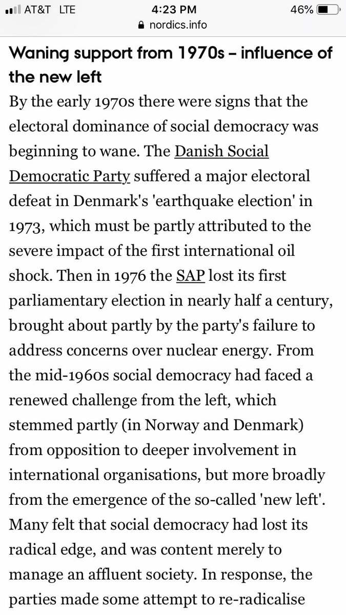 7. Their periods of social democratic reforms, and their social democratic golden age were ALSO the same as everyone else’s—rising from post WWI to Great Depression, and lasting until about 72 before Neoliberalism Ser In