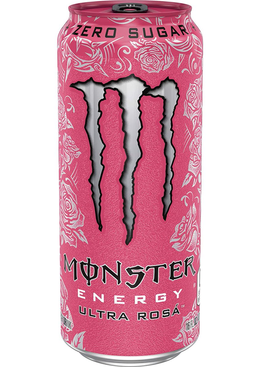 ultra rosa: 10/10 my first ever monster, it tastes like a shirley temple on speed, still my favorite to this day