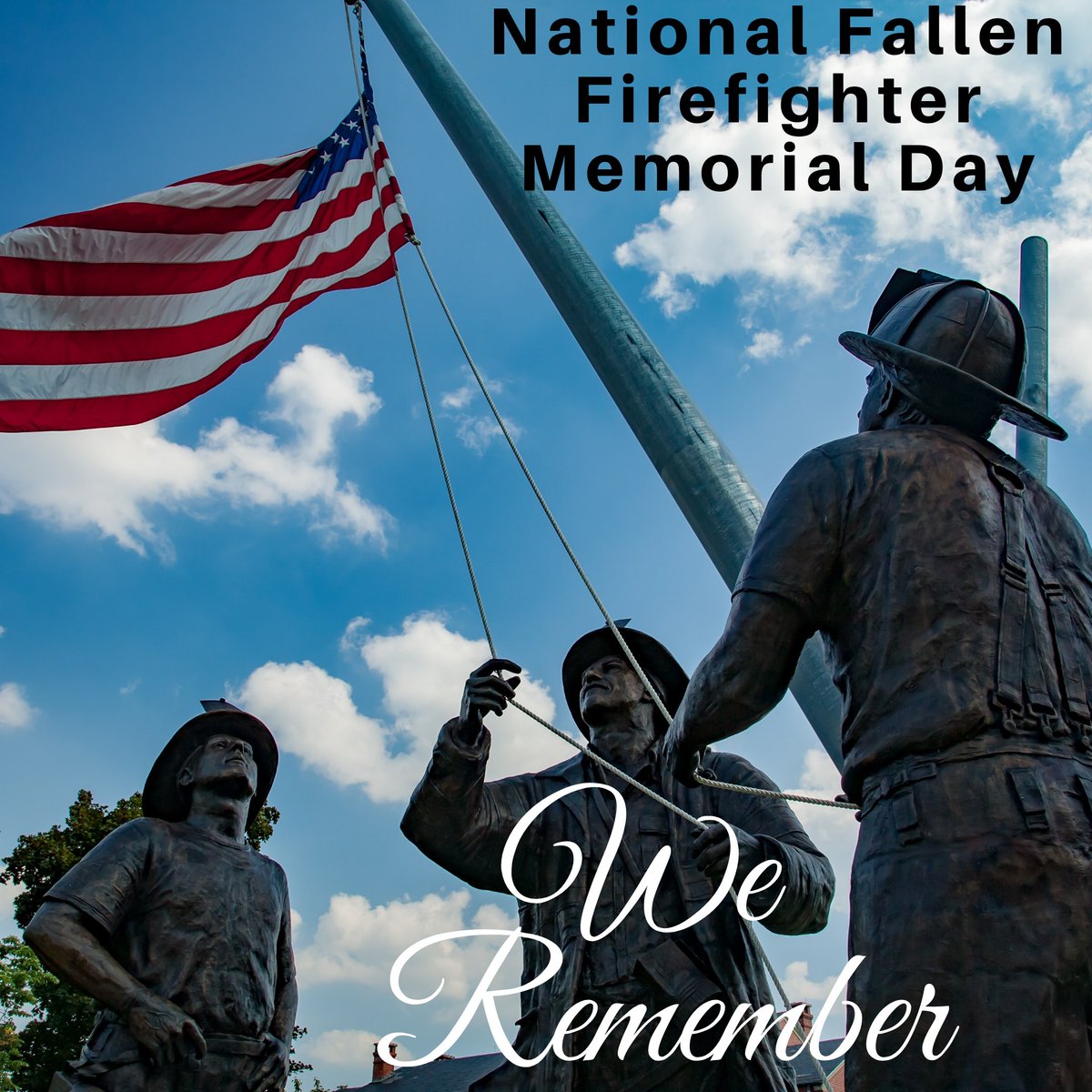 Today we remember and honor the lives of the 82 firefighters who died in the line of duty in 2019, and 21 firefighters who died in previous years. These fallen firefighters will be forever honored on the #NationalFallenFirefighterMemorial in Emmitsburg, Maryland. ❤⚫❤

 1/2