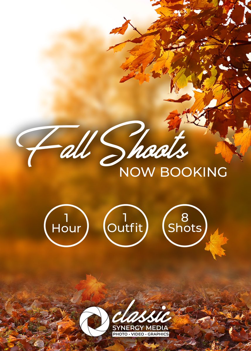 classicsynergy's tweet photo. Been working on your fall fits during quarantine?
In love with the colors of fall?
Time to book your fall shoot! $85 shoots downtown and $75 shoots elsewhere in the Chi!
#FallColours #fallseason #fallphotoshoot #chicagophotographer #fallszn #chicagofalls #falltimechi https://t.co/ynIXXP0u7P