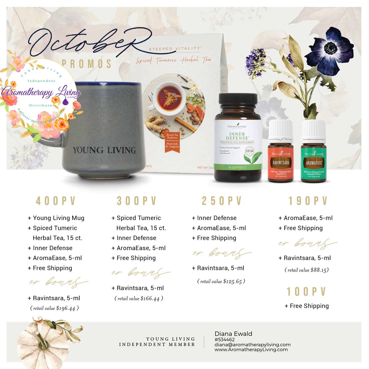 AromatherapyLiv's tweet photo. Fall into wellness and add some spice to your routine with these yummy promos! https://t.co/ow6xYkk8Lx https://t.co/NzorbMyTN9