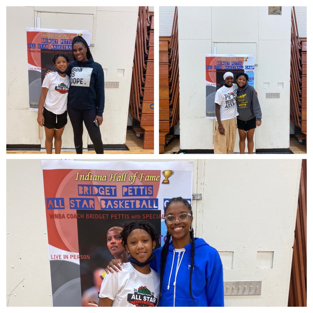 nsburtonghp's tweet photo. Thanks @diamonddoesit1 for coming to Gary and inspiring our young People. My daughter follows your career and is a fan. @bridgetpettis, the All Star Camp was a true blessing to our community. https://t.co/3iZNhd4SIw