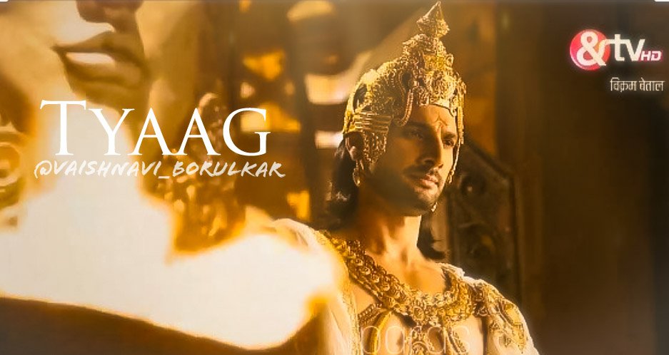 "Tyaag, which means Abandonment."♡  #AhamSharma