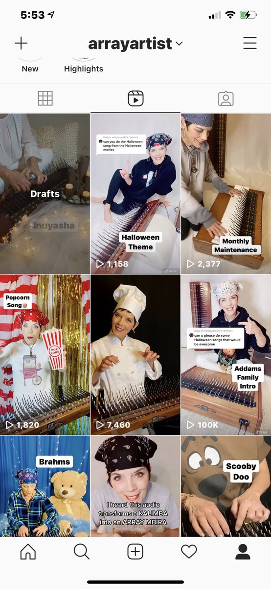 arrayartist's tweet image. Woot! My first Instagram Reel to hit 100K views! And 8K likes! Only 3 days up😁 Love the organic reach of Reels and TikTok