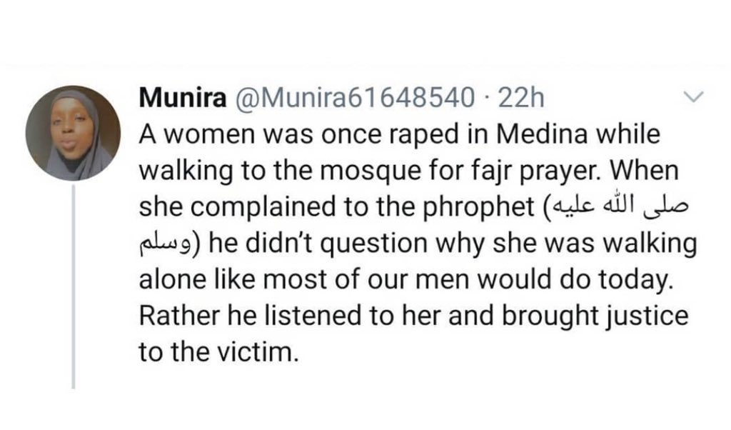 this is the person who’s hadith is being played as an entertaining song in Rihanna’s show. this is who we’re defending. this is who we look up to when we’re trying to learn kindness and equality. don’t ever invalidate us being upset over the man who taught us humanity.