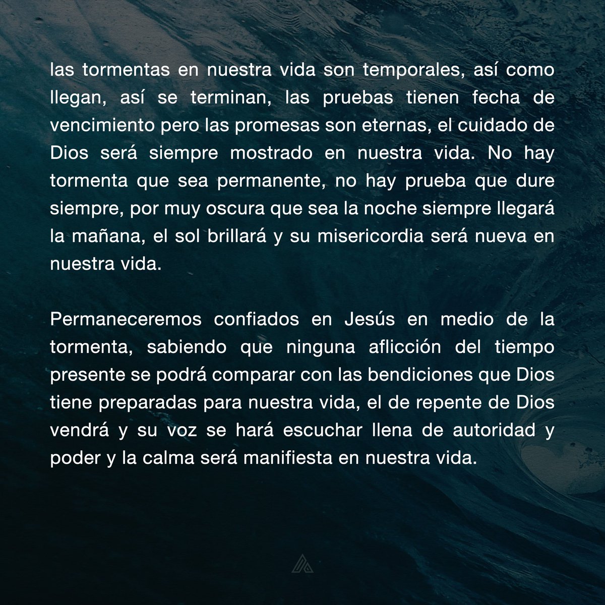 MarcoBarrientos's tweet image. “—¿Por qué tienen miedo? —preguntó Jesús—. ¡Tienen tan poca fe! Entonces se levantó y reprendió al viento y a las olas y, de repente, hubo una gran calma.” Mateo 8:26
#BibleStudy #Bible #Devocional #Aliento #AlientoMG