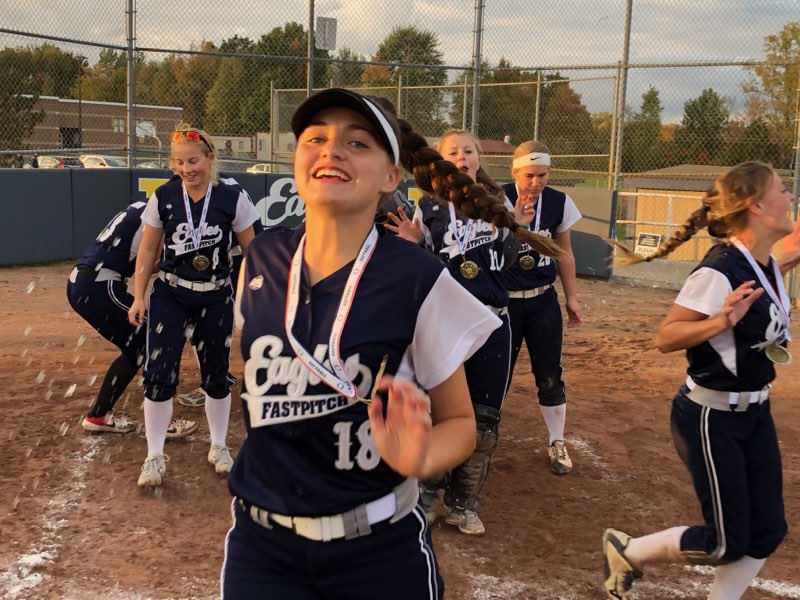 Had a blast playing up this weekend and got to bring home the gold! Great job Eagles! Jamie Ives Memorial 18u Champions