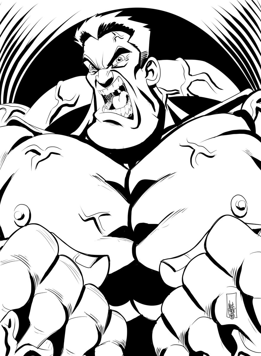 NickForteArt's tweet photo. Inktober day 3: Bulky
Building mass. https://t.co/NYxkh3rSc6