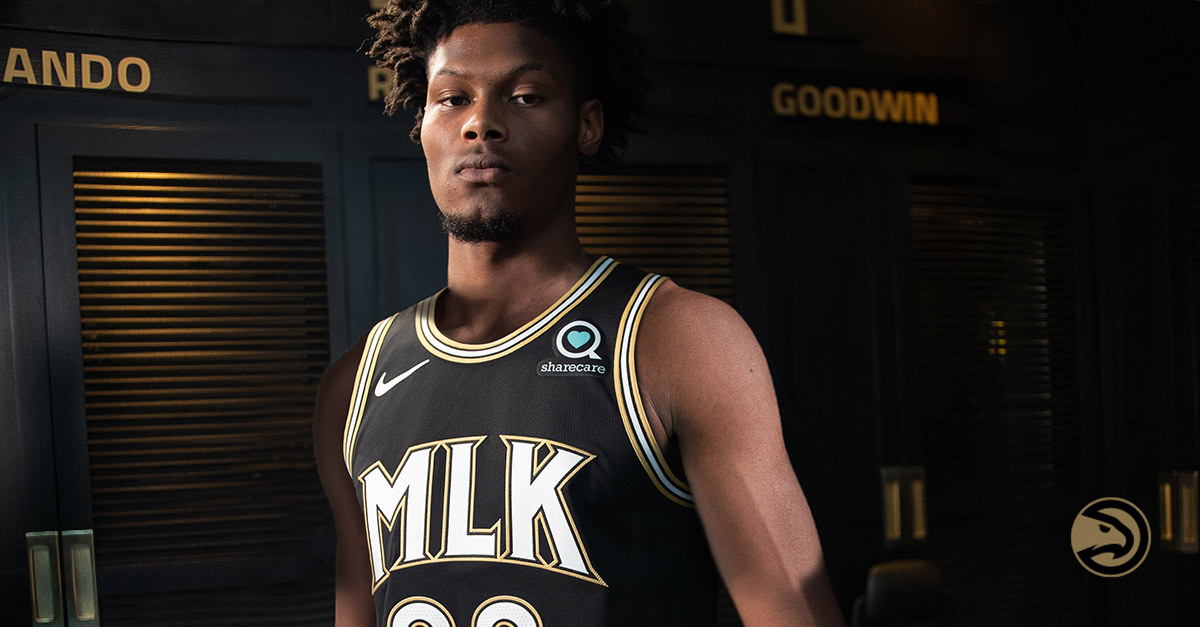 Honor Atlanta's favored son. Our 20-21 MLK Nike City Edition jerseys are on  sale now. - - - - #TrueToAtlanta #EarnTheseLetters