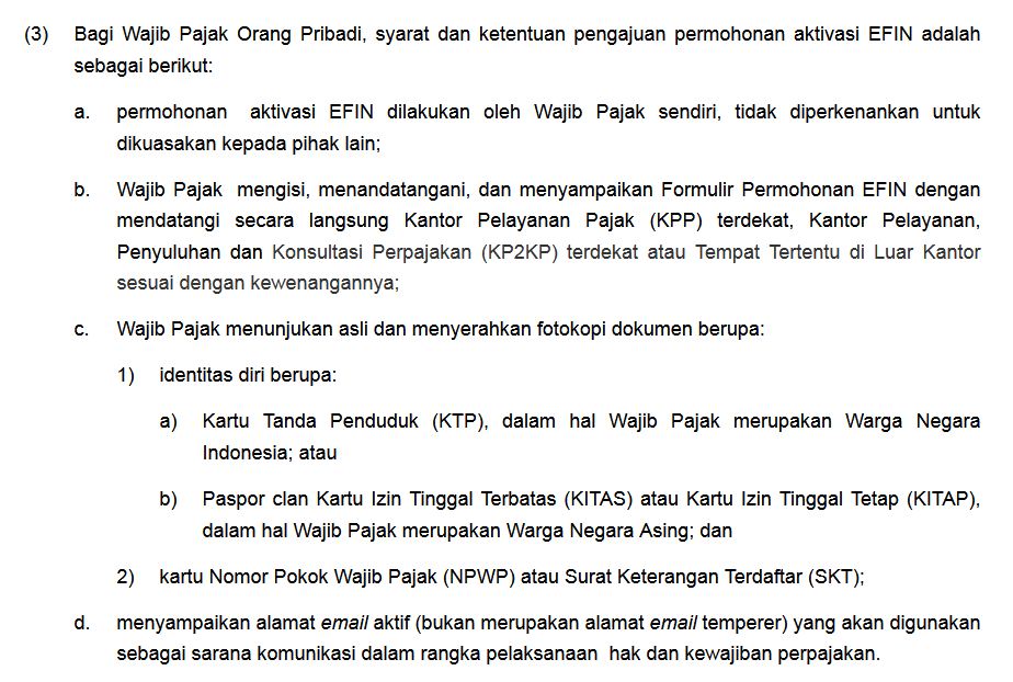 kring_pajak's tweet photo. @achelarach @DitjenPajakRI Untuk persyaratan dokumen yang harus di unggah bagi Wajib Pajak (WP) Orang Pribadi, yaitu sebagaimana pada lampiran twit ini. Untuk jenis WP lain bisa lihat pada PER-06/PJ/2019. Formulir permohonan bisa didapatkan pada tautan berikut https://t.co/LMDh8mpbsA (3/3). Tks*Dian https://t.co/dS090aNPLT