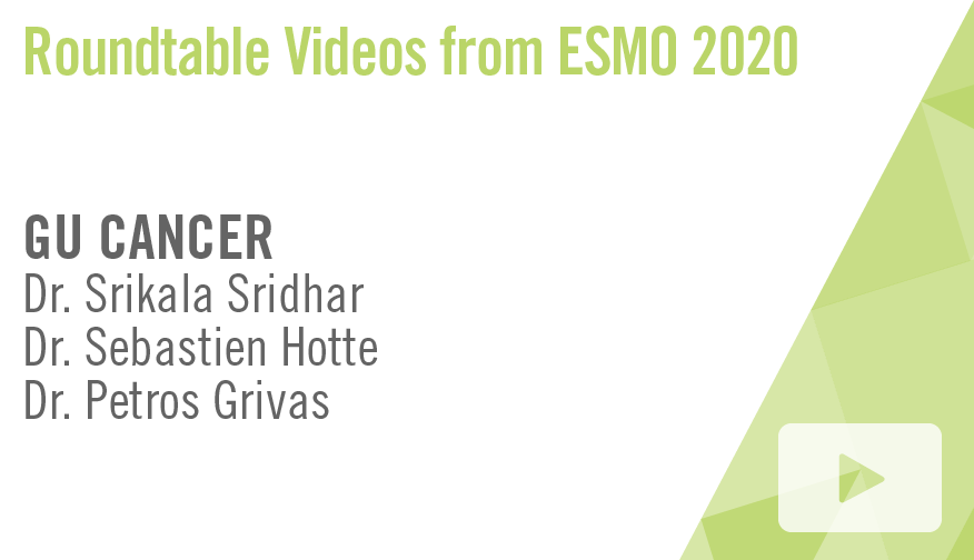 Dr. Srikala Sridhar @kalasri3, Dr. Sebastien Hotte @sebastienhotte and Dr. Petros Grivas @PGrivasMDPhD discuss the key #GUCancer trials from #ESMO20 in this roundtable video: ow.ly/c8Ib30rd3CM