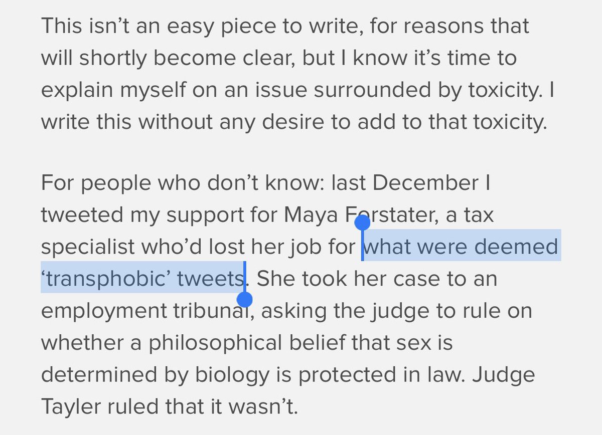 Nobody cares that J. K. Rowling has yet to answer *any* questions about her support for Maya Forstater, who gained notoriety by claiming that me and people like me are rapists. On the contrary, they sign open letters claiming that the billionaire Rowling is being bullied!