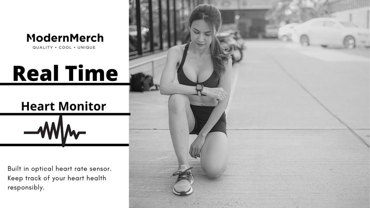 modern_merch's tweet photo. Tracking your heart rate is a great way to monitor your heart health, and thanks to Modern Merch smartwatch, it's never been easier. ๐
#modernmerch #smartwatch #fitness #Health #workout #technology https://t.co/5M0s0WdulF