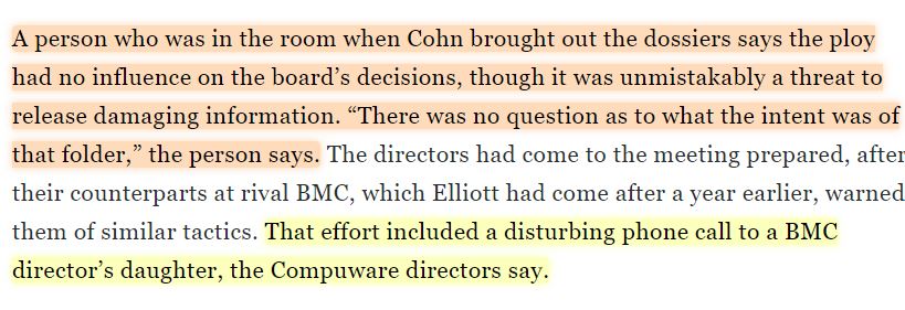 7\\So in 2013, when Elliott Management was creating dossiers on business rivals, including members of their families, Glenn Simpson was employed by Paul Singer.