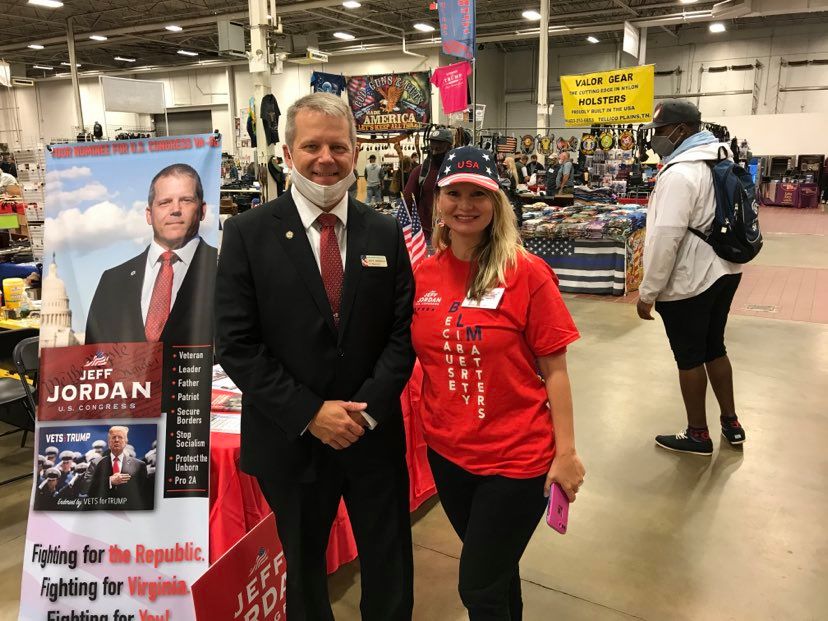 JeffJordan2022's tweet photo. Thank you for joining us at the #NationsGunShow!  #Pro2A #BecauseLibertyMatters #RedWave2020 #DominatetheDominion #VoteGOP #VirginiaGOP https://t.co/358CQF4muK