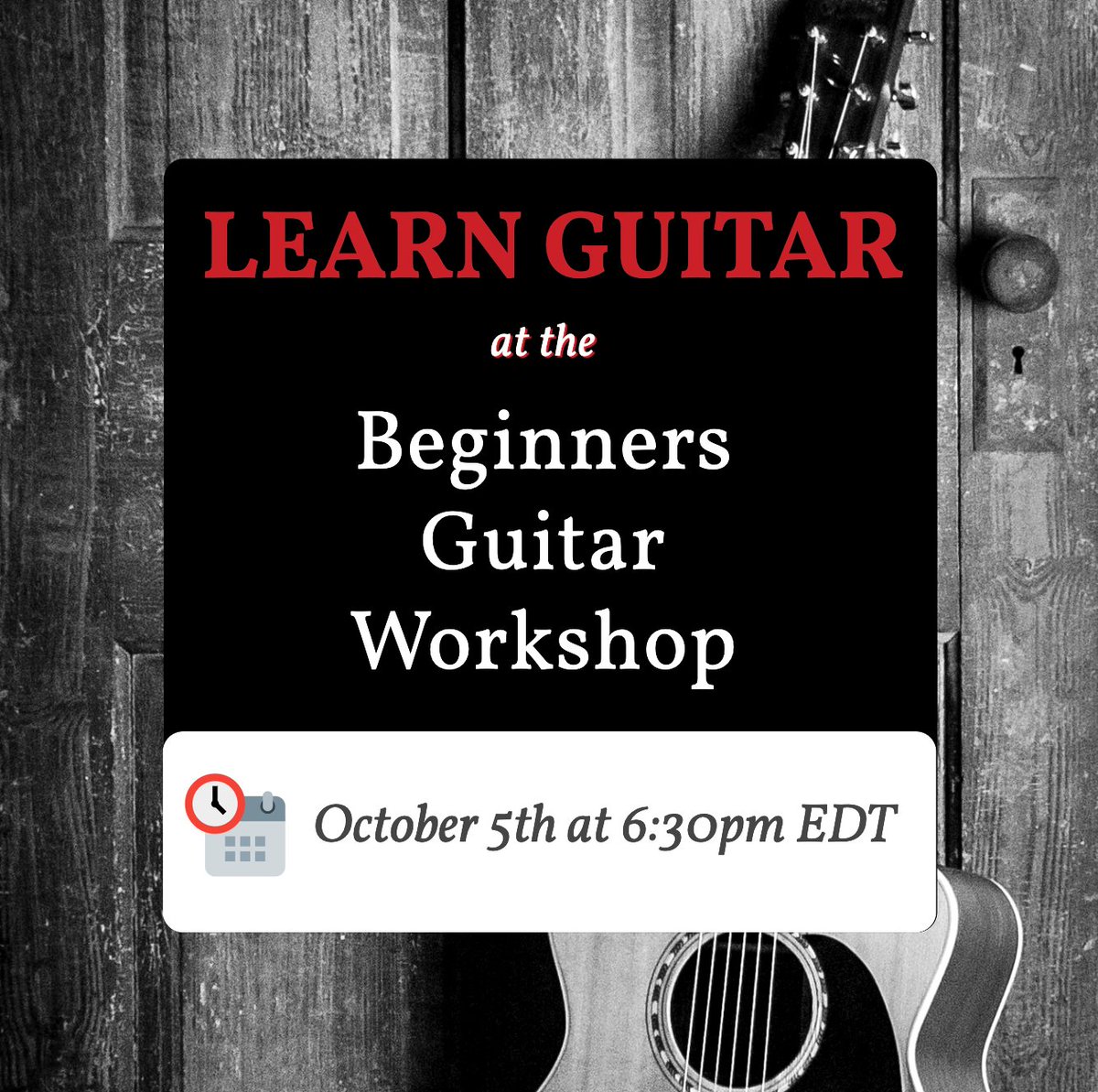 👋If you once got a guitar as a gift and it has been collecting dust in the corner of your room, this is for you. Tomorrow, October 5th at 6:30pm EDT, we will be teaching the Beginners Guitar Workshop—free and open to complete beginners!⠀

🔗 nycguitarschool.com/free-webinar-s…
⠀
#guitar