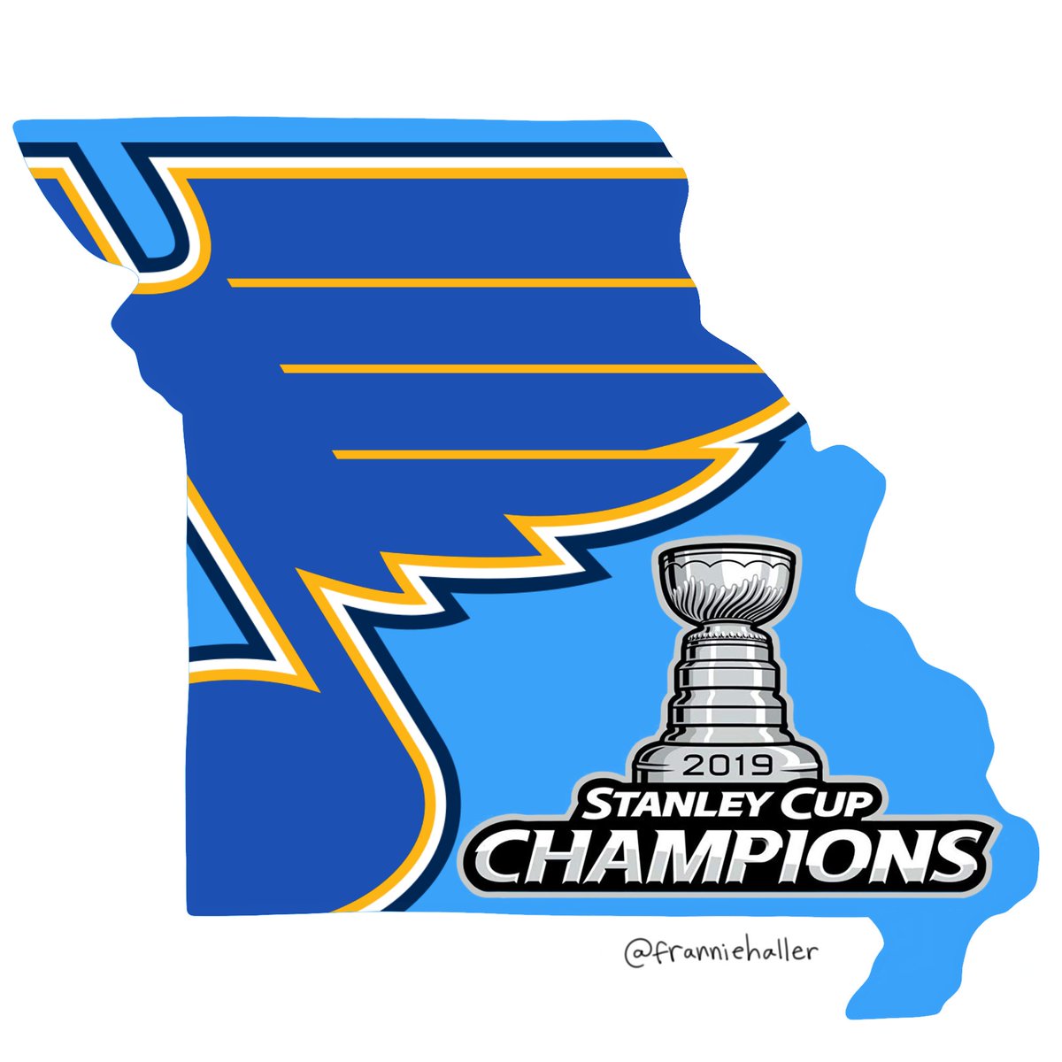 franinator's tweet image. some art to celebrate the previous stanley cup champions @StLouisBlues