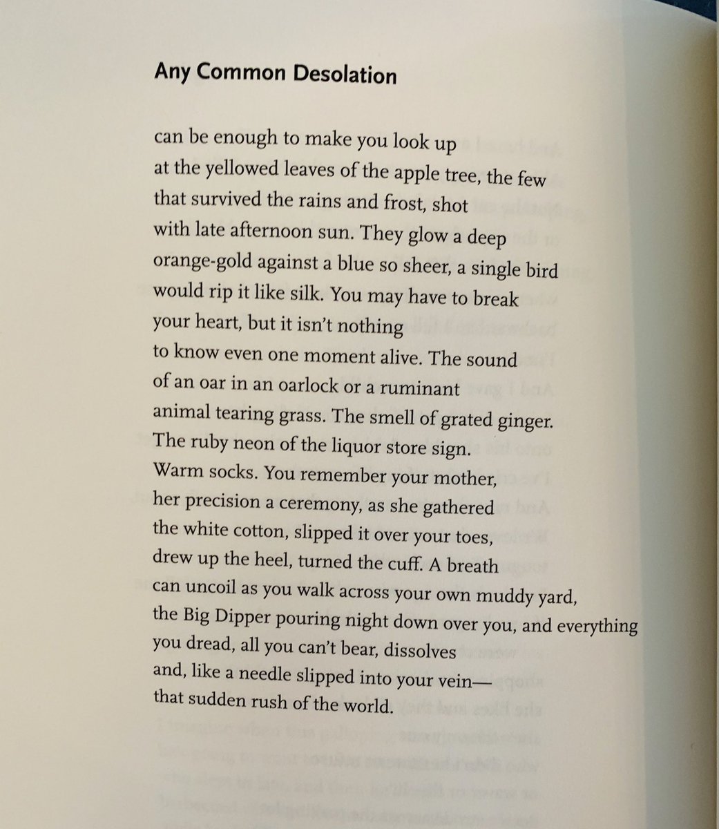 “You may have to break 
your heart, but it isn’t nothing
to know even one moment alive.”

This Ellen Bass poem that closes her new book has stayed w me since I first read it.