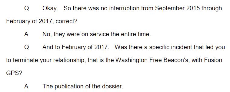 39\\Schiff’s message is clear: it won’t just be Democrats exposed when we get to the bottom of the Steele dossier. Does the GOPe want to go there, knowing the Beacon paid Fusion GPS until the dossier was published?